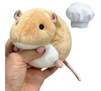 Mouse Stuffed Animal, Chef Mouse Plush Squeeze Toy, Ornament for Kids, Students, Adults, Soft, Cute Stress Relief Playful Decoration, Office, Classroom,