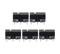 Mouse Switch Mouse Button Blue Pink Yellow Dot Silver Alloy Contacts 10Million Clicks 5PCS/Set XX9A(White)