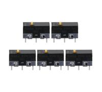 Mouse Switch Mouse Button Blue Pink Yellow Dot Silver Alloy Contacts 10Million Clicks 5PCS/Set XX9A(Yellow)