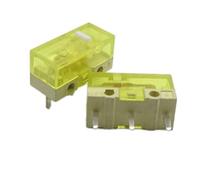 Mouse Switches 3Pins 120Millions Clicks Life Switches Silver Alloy Contacts 2Pieces(Transparent-Yellow)