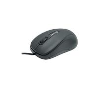 MOUSE TERRA computer 1500 Corded, Tasti: 3, Cablata, forma ergonomica, Collegamento USB, Scrolling a Rotella di scorrimento, Risoluzione max 1000 dpi, forma ergonomica, Nero