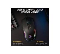 Mouse The G-lab Kult Thorium USB 12800 DPI 7 Pulsanti RGB Cablato