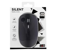 Mouse T'nB MWRUBBY2 Ambidestro RF Wireless 1600 DPI Nero Argento