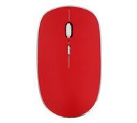 T'nB MWRUBBY6 RUBBY - Mouse ottico 1600dpi senza fili silenzioso, colore: Rosso/Argento
