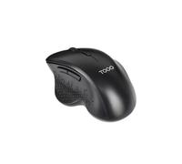 MOUSE WIRELESS TOOQ TQMWG-1105-B, Collegamento Cablato, Senza fili, Scrolling a Rotella, Risoluzione max 1600 dpi, forma ergonomica, Nero