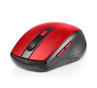 Mouse Tracer TRAMYS46750 Wireless RF 1600 DPI Nero Rosso 6 Tasti Nano Ricevitore