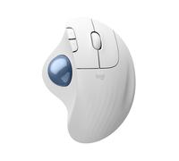 Mouse trackball wireless Logitech ERGO M575S in Off-White + palla blu