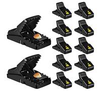 Mouse Trap, Small Mice Trap Indoor Quick Effective Sanitary Safe Mouse Catcher for Family and Pet - 12 Pack