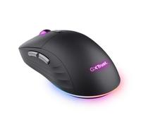 GXTrust Redex II Mouse Gaming Wireless, 2.4GHz, Kailh Switches, Nero | 65 Ore di Autonomia, 10000 DPI, 6 Pulsanti Programmabili, Ricaricabile, RGB, per Laptop Computer Portatile