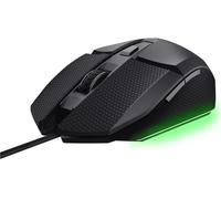 GXTrust 121 Felox+ Mouse Gaming con 6 Pulsanti Programmabili, 10000 DPI, USB 180 cm, Software Incluso, Illuminazione LED Multicolore, Mouse con Filo per PC, Portatile, Computer, Nero