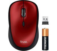 Mouse Trust Wireless 1600 DPI Silenzioso Riciclato Destro Rosso Mouse Trust Wireless 1600 DPI Silenzioso Riciclato Destro Rosso
