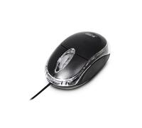 Mouse Urban Factory BDM02UF USB 800 DPI Nero Trasparente Ambidestro