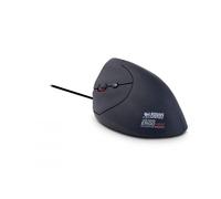 Mouse verticale ergonomico Urban Factory Ergo USB 2400 dpi max. per mancini - 3 pulsanti - Cavo da 1,50 m - Colore nero
