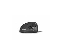 MOUSE URBAN FACTORY Ergo, Collegamento USB Typ-A, Scrolling a Rotella, Risoluzione max 2400 dpi, forma ergonomica, Nero