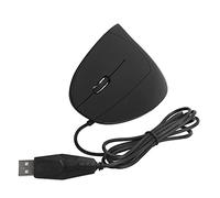 Mouse USB con Cavo Verticale per Mancini, 800/1200/1600 3 Livelli DPI Mouse da Gioco Ottico per Mancini, Mouse per Computer Verticale Dal Design Ergonomico da Gioco(Nero)