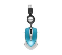 VERBATIM 49022 - Mouse, con cavo retrattile, USB, blu