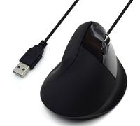 Mouse USB verticale ergonomico Ewent 1800 dpi - 5 pulsanti - Utilizzo per destrimani - Cavo da 1,23 m - Colore nero