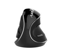 Mouse Verticale ergonomico Wireless Shark ADJ design antiscivolo con rivestimento in gomma. Design con poggia polso removibile per ridurre il dolore alla mano e al polso. Mini ricevitore USB presente