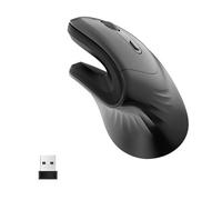 Mouse Verticale, Mouse Wireless Ergonomico Tunnel Carpale con su Scatto T27 Versione Cablata Design Ergonomico per PC Desktop per Laptop (Batteria)