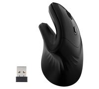 MOUSE VERTICALE PER MANO DESTRA DA GIOCO ERGONOMICO POLSO OTTICO PER PC NERO