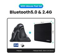 Mouse Verticale Wireless Bluetooth5.0 2.4G Ergonomico 4000DPI 6 Pulsanti Muti pe