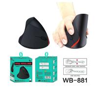 MOUSE VERTICALE WIRELESS ERGONOMICO POLSO GOMITO TENNISTA TUNNEL CARPALE 6 TASTI