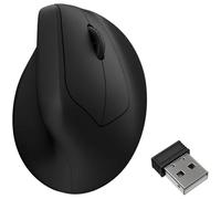 Mouse verticale wireless Keychron M5 30000 DPI PixArt 3950 nero con scorrimento laterale