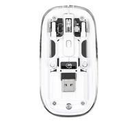 MANHATTAN 190275 - Mouse, wireless, trasparente/bianco