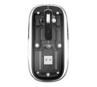 Mouse Wireless 1600 Dpi 2,4 GHz Nero Trasparente LED RGB - Manhattan IM 190-TRANSP-BK