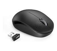 Mouse wireless 2.4G, Plug & Play per una configurazione immediata, clic silenzioso per garantire un utilizzo silenzioso, fattore di forma ergonomico