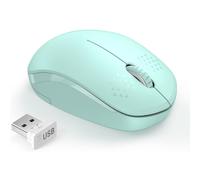 Mouse wireless 2.4G, Plug & Play per una configurazione immediata, clic silenzioso per garantire un utilizzo silenzioso, fattore di forma ergonomico