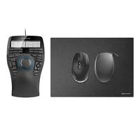 MOUSE WIRELESS 3DCONNEXION Space Enterprise Kit 2, Collegamento RF Wireless + USB Type-A, Ingresso: Otticamente a mezzo LED, Scrolling a Palla, Risoluzione max 7200 dpi, forma ergonomica, Nero