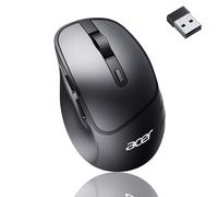 Mouse Wireless ACER Compatibile con Windows/macOS//, Mouse Ottico Ergonomico Silenzioso per Destrimani con Pulsanti Laterali, Mouse da Computer e Portatile per Ufficio, Gaming, pz, Smartphone