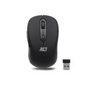 ACT Mouse Wireless - 1600 DPI - Mini Dongle USB 2,4Ghz - Mancino e destro - Mouse wireless leggero - AC5125, nero