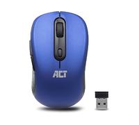 ACT Mouse wireless blu - 1600 DPI - Mini Dongle USB da 2,4 Ghz - Mano sinistra e destra - Leggero - AC5140