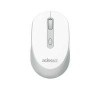 MOUSE WIRELESS ADESSO iMouse A30W, Collegamento RF Wireless, Scrolling a Rotella, Risoluzione max 1200 dpi, forma ergonomica, Bianco