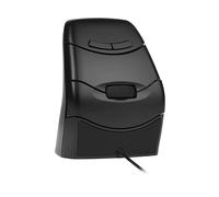 MOUSE WIRELESS BAKKERELKHUIZEN DXT 3, Collegamento RF Wireless, Scrolling a Rotella, Risoluzione max 2400 dpi, forma ergonomica, Nero