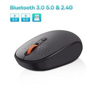 Mouse Wireless Baseus F01B Bluetooth 5.0 2.4G 1600DPI Silenzioso per PC Mac