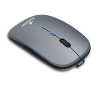Bluestork - OFF 105 - Mouse Senza Fili Ricaricabile - Slim e Silenzioso - Mouse Wireless Bluetooth e 2.4GHz - 3200 DPI, Autonomia 62 Ore - Leggero e Ambidestro - Per Windows/Mac - Nuovo