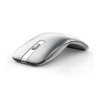 Mouse wireless Bluetooth ad arco, da viaggio, doppio modello (2,4 G + BT5.1), mouse pieghevole e rotante per Microsoft, mouse portatile sottile ricaricabile per laptop, notebook, PC, MacBook