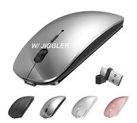 Mouse wireless Bluetooth per MacBook Air Pro iMac Desktop Computer Laptop con Jiggler, mouse wireless USB C ricaricabile silenzioso mouse Mover non rilevabile compatibile con Surface Pro