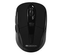 CANYON MSOW06B mouse per mouse wireless 6 pulsanti e 1 rotellina di scorrimento 1600DPI 2.4GHZ mouse ottico per laptop, nero