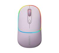 CANYON MW-22 - Mouse wireless RGB 2 in 1, colore: Rosa