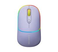 MOUSE WIRELESS CANYON MW-22, Collegamento RF Wireless + Bluetooth, Scrolling a Rotella, Risoluzione max 1600 dpi, forma ergonomica, Lavanda