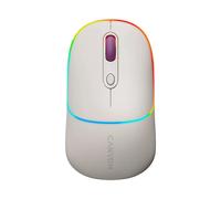 MOUSE WIRELESS CANYON MW-22, Collegamento RF Wireless + Bluetooth, Scrolling a Rotella, Risoluzione max 1600 dpi, forma ergonomica, Bianco