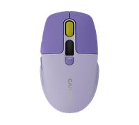 MOUSE WIRELESS CANYON MW26, Tasti: 6, Bluetooth, 2.4G, Collegamento Bluetooth, Ricevitore USB, Scrolling a Rotella di scorrimento, forma ergonomica, Viola, Giallo