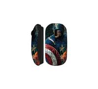 Mouse Wireless - Captain Super America - Nera - USB Wifi - Ottica - Compatibile Mac e PC