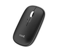 Mouse wireless Cool Slim silenzioso 2 in 1 (Bluetooth + Adap. USB) Nero