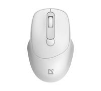 MOUSE WIRELESS DEFENDER Feam MM-296 RF, Collegamento Cablato, Senza fili, Scrolling a Rotella, Risoluzione max 1600 dpi, forma ergonomica, Bianco