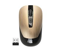 Mouse wireless Defender WAVE MM-995, ottico, senza clic, silenzioso, 1600 dpi, oro